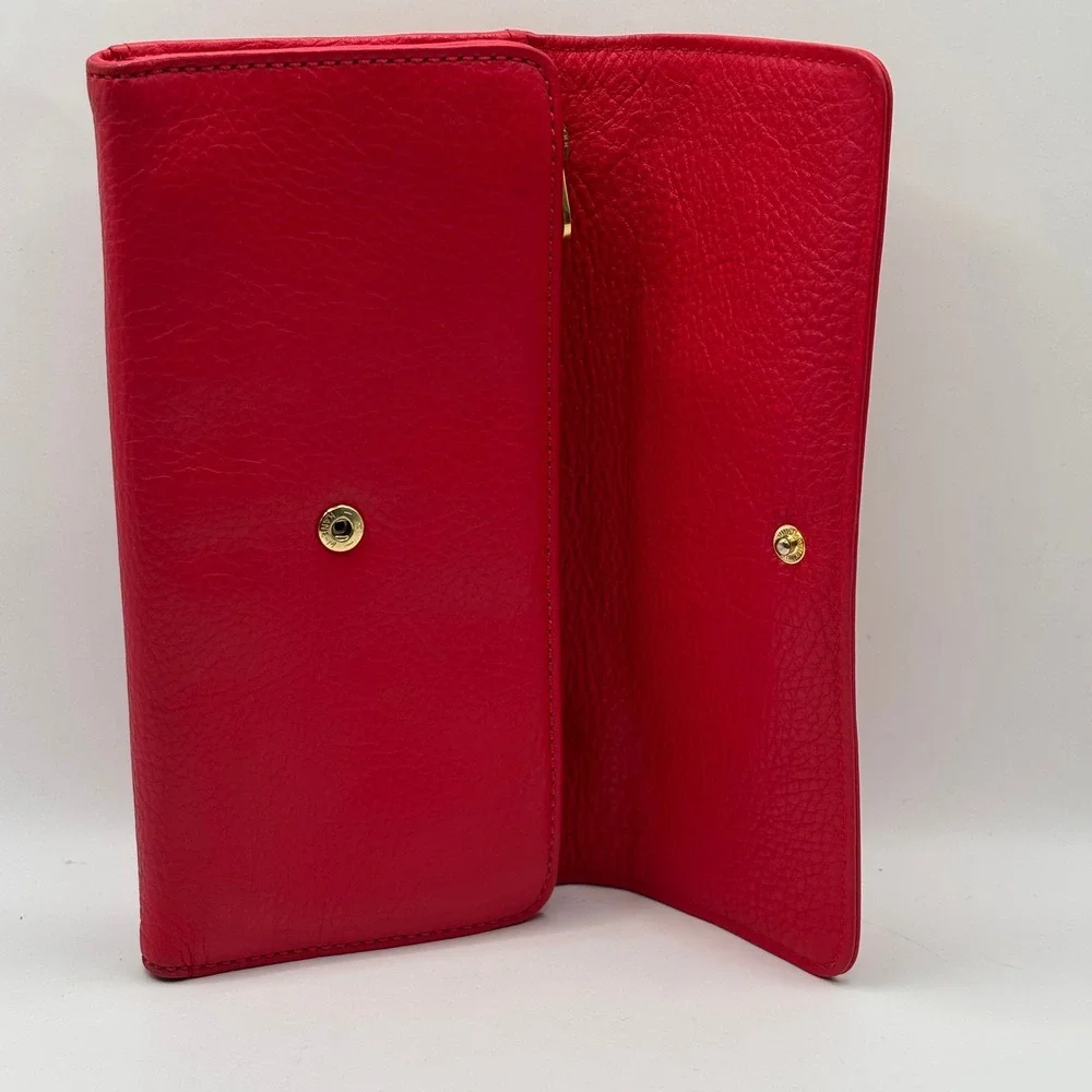 Marc by Marc Jacobs Standard Supply Workwear Flap Wallet Pink  Leather Gold